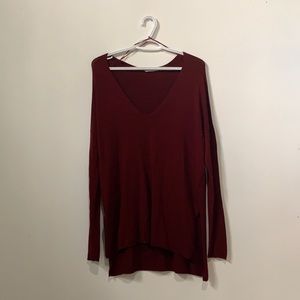 Cute long sleeve maroon long sleeve